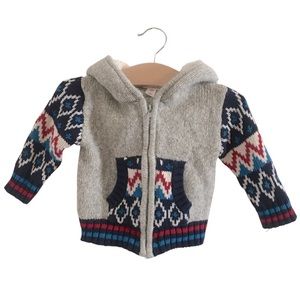 Baby Knitted Fair Isles Hoodie | HOLIDAY SAVINGS